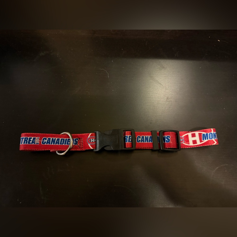 🌻 3/$12 Red Montreal Canadiens Dog Collar